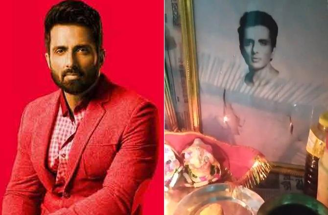 Twitter User Places Sonu Sood S Photo In His Home Temple Actor Says My Place Is In Your Heart Pressboltnews