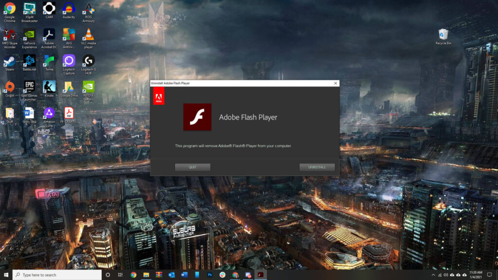 windows update flash
